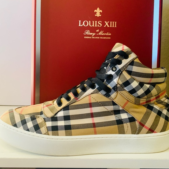 BURBERRY REETH Canvas High-Tops Sneakers - Picture 5 of 10